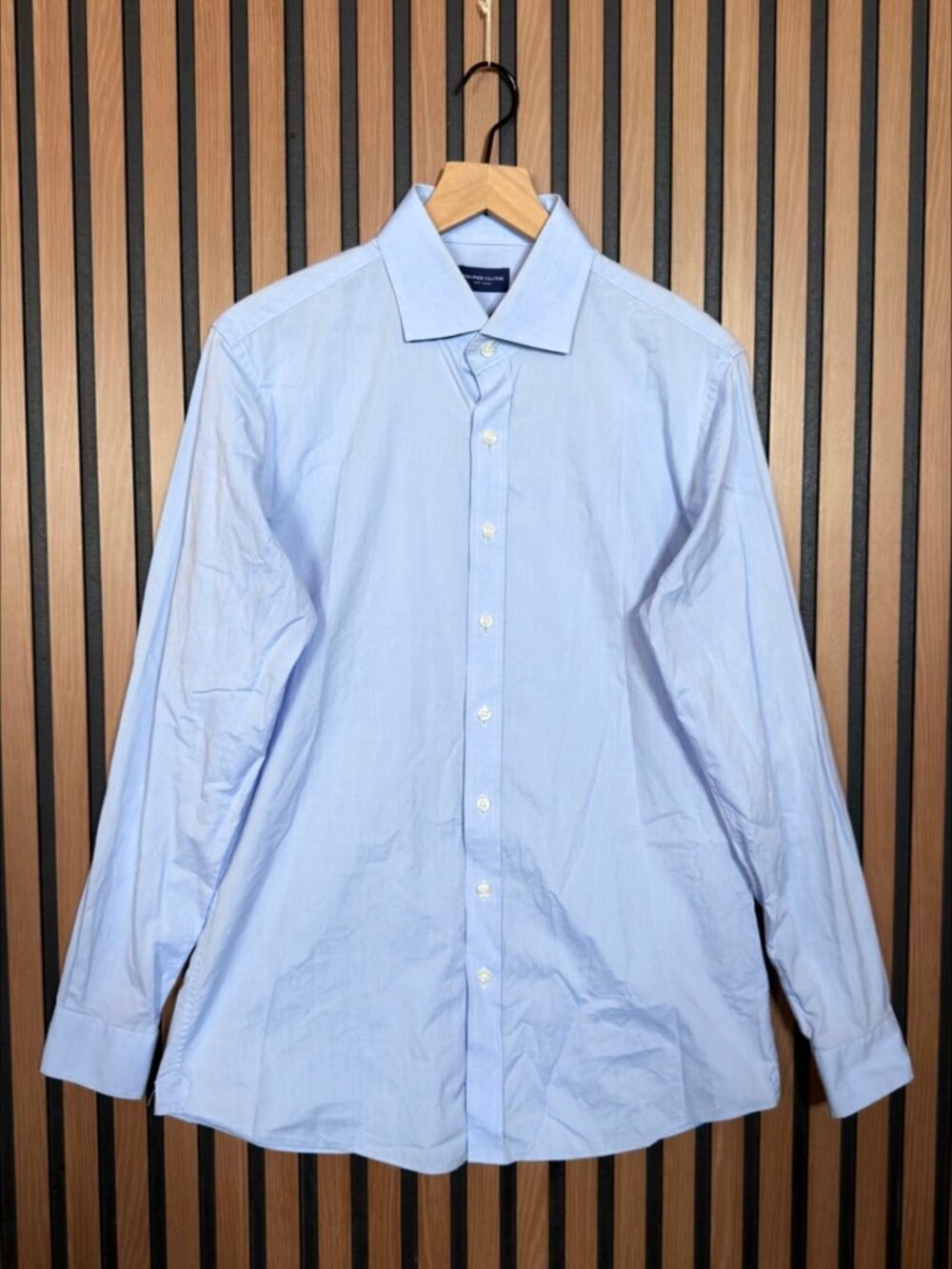 Proper Cloth Dress Shirt M / L Mens Blue Long Sleeve Collared Button Up
